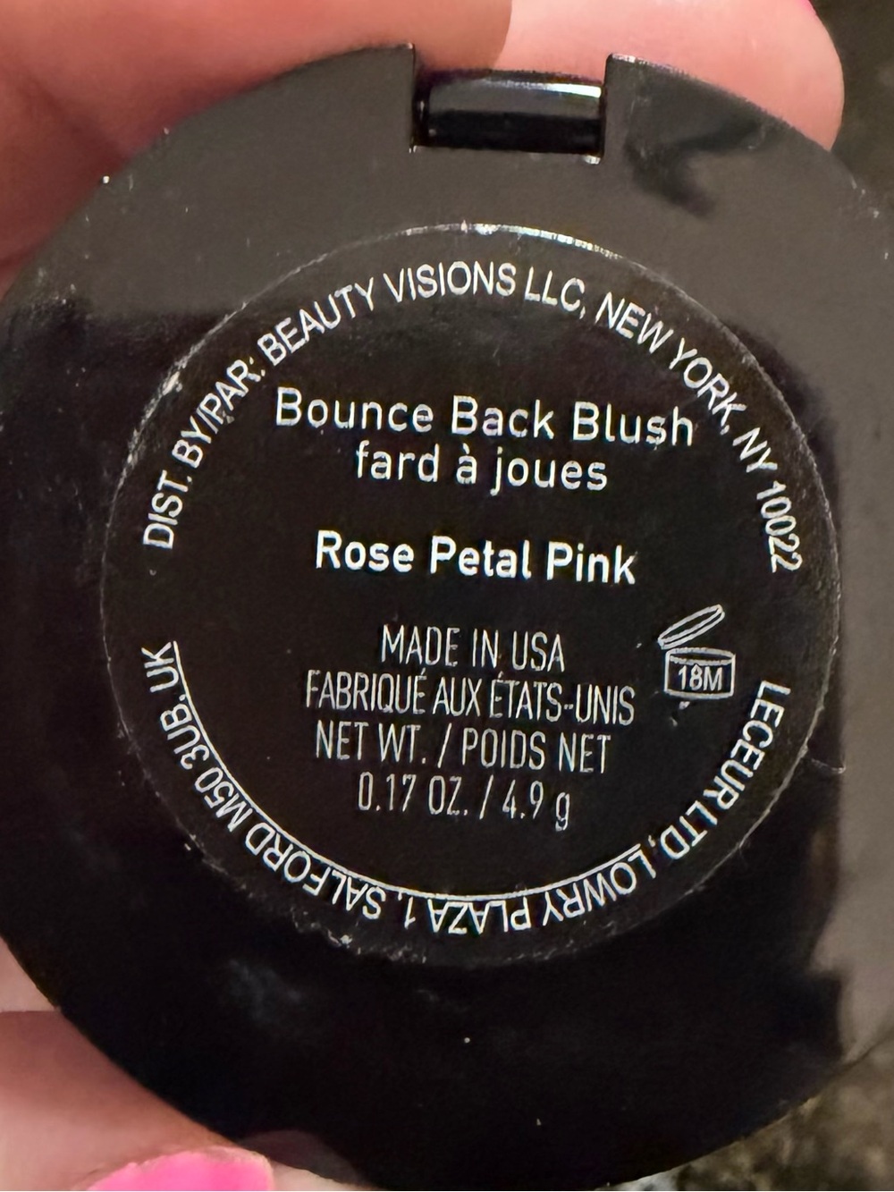 MALLY BEAUTY Bounce Back Blush In ROSE PETAL PINK - Picture 3 of 3